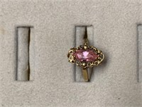 10 K Pink Ice Ring Weight 2.2