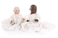 TWO ANTIQUE BABY DOLLS