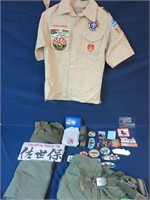 Large 30pc Boy Scout BSA Patch Shirt Hat Uni Lot