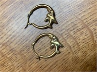 Gold Dove Earrings Weight 1.5