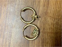Gold Angel Earrings Weight 3.9