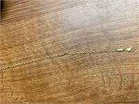 10 k Gold Rope Bracelet Weight 2.0