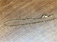 Gold Rope Bracelet Weight 2.2