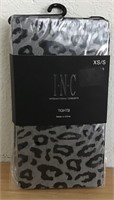 NWT INC BLACK LEOPARD WEAVE TIGHTS  XS/S   $15