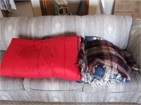 Sleeping Bag and Blankets