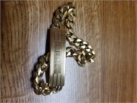 Speidel Gold Tone ID Bracelet (Terry)