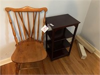 MAPLE CHAIR AND WOODEN TABLE