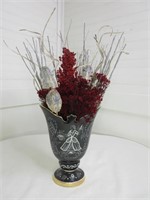 Italian Vase With Floral Arrangement