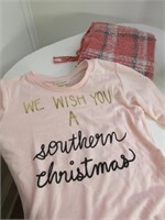 Scarf & Christmas Shirt Size Small