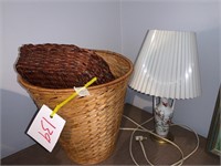 MCM LAMP AND BASKETS