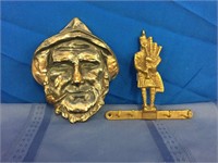Decorative Brass Key-holder & Wall Plaque