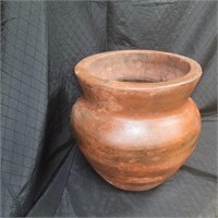 Rust color terracotta planter