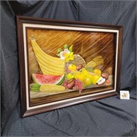 Portrait of assorted Vegetables & Fruits on Table