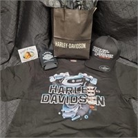 Harley Davidson T-shirt/ Hat/ Koozie