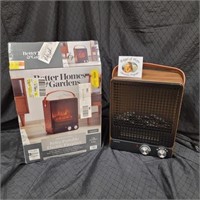 Retro Portable Electric Fireplace
