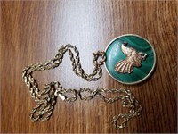 Gold Rooster 10K Necklace