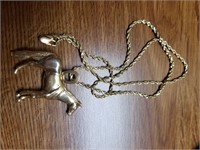 Gold Horse 14K Necklace