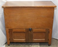 flour chest, 2 doors in base, late 19th century