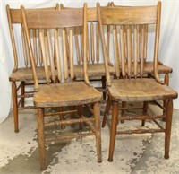 set of 5 antique chairs