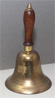 Brass hand bell, 5" dia.