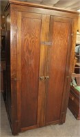 2 door wooden wardrobe, 37"w x 74"h