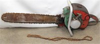 antique Homelite chain saw & chain