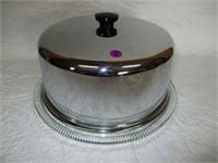 Glass Footed Cake Plate with Cover