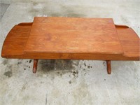 2 Tiered Solid Wood Coffee Table 62" x 19" x 20"