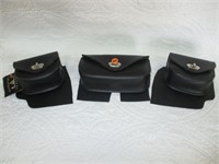 Lot of 3 Barney's Leather Pouches