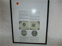 Framed Description of the Dollar Bill 8 x 11"