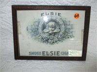 Framed Cigar Advertisement Elsie Cigars