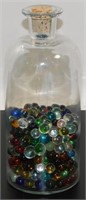 * 250+ Clear Marbles in Glass Container