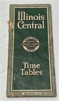 1926 Illinois Central Railroad Time Tables