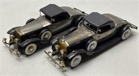 (2) Vintage Rolls Royce Battery Op