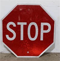 Metal Stop Sign 30"