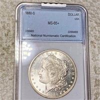 1880-S Morgan Silver Dollar NNC - MS65+