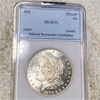 1879 Morgan Silver Dollar NNC - MS 65 PL
