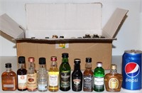 Collection of Mini Liquor Bottles - Tito's - Crown
