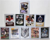 10 Autographed Football Cards, Rookies
