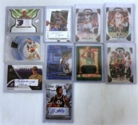 10 Basketball Cards - Signed, Rookies, Jersey