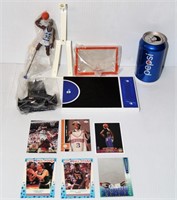 Basketball Cards & Shaq Figure Dunking