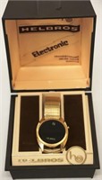 Helbros Electronic Vintage Watch Works w Case