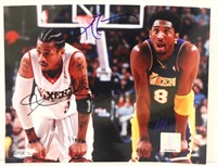 Kobe Bryant & Allen Iverson Signed Photo