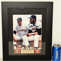 Willie Mays & Willie McCovey Signed Photo w COA