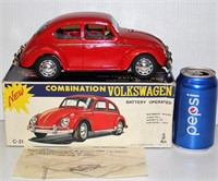 Vintage Taiyo Japan Volkswagen VW C-21 Toy w Box