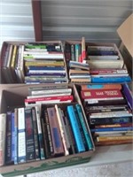 FOUR BOXES OF BOOKS, MOSTLY RELIGION