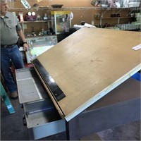 5' X 3' Steel Frame Draftsman Table