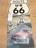 2 - Route 66 metal signs