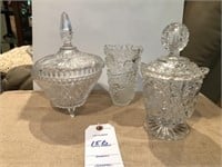 3 Crystal Glass Items