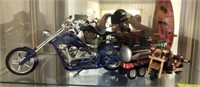 SHELF LOT MOTORCYCLE MODELS, COKE,